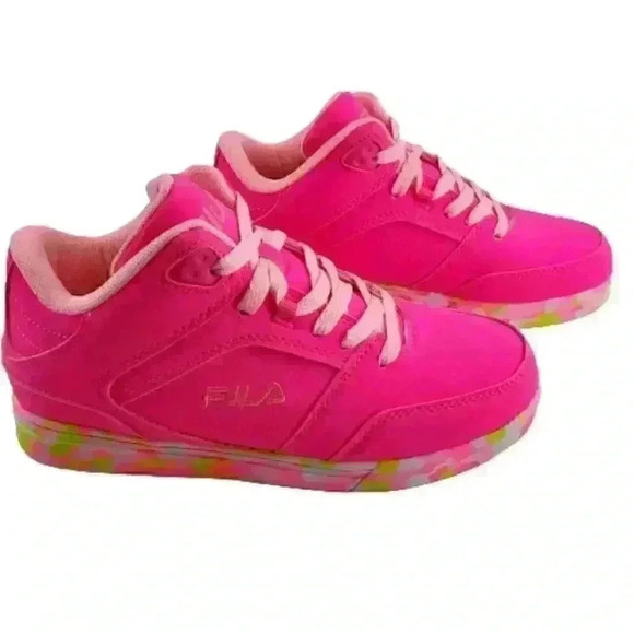 Fila Kid's Falina Mashup Sneakers Size 6 Pink - Picture 9 of 9